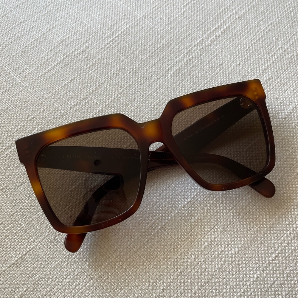 Celine Square Tortoise Women's Sunglasses